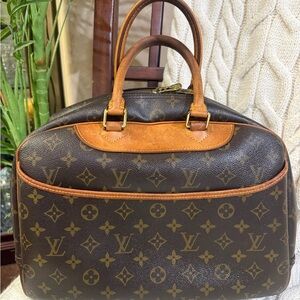 Louis Vuitton Vintage Brown Monogram Deauville with COA